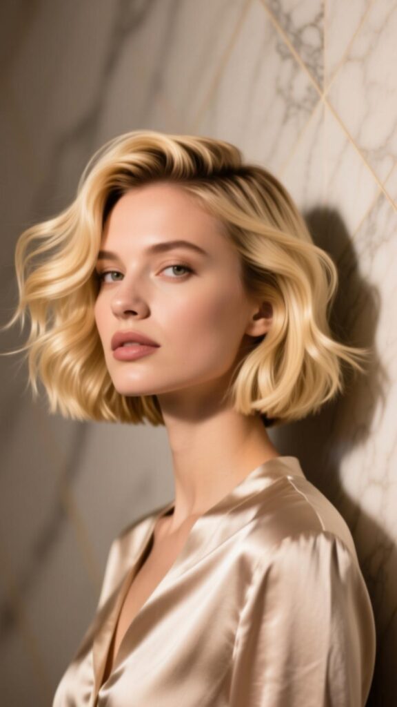 Chic Blonde Waves