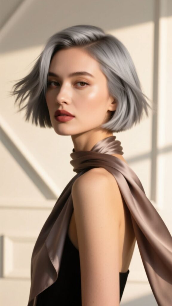 Stylishly Confident in Gray