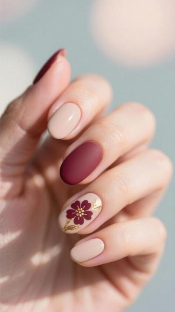 Burgundy Flower Pop