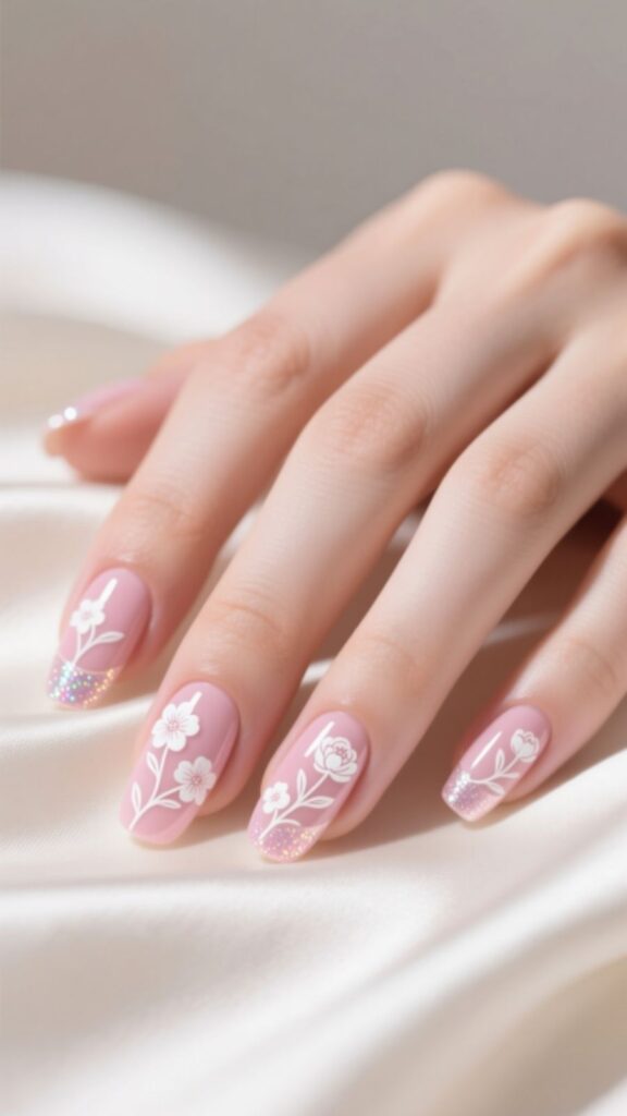 Pink Floral Charm
