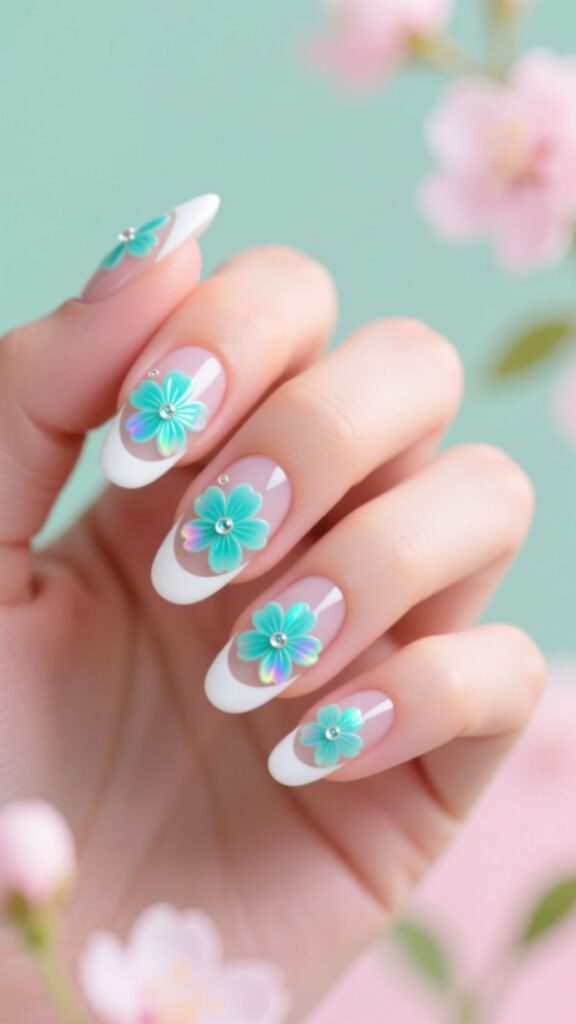 Turquoise Blossom French