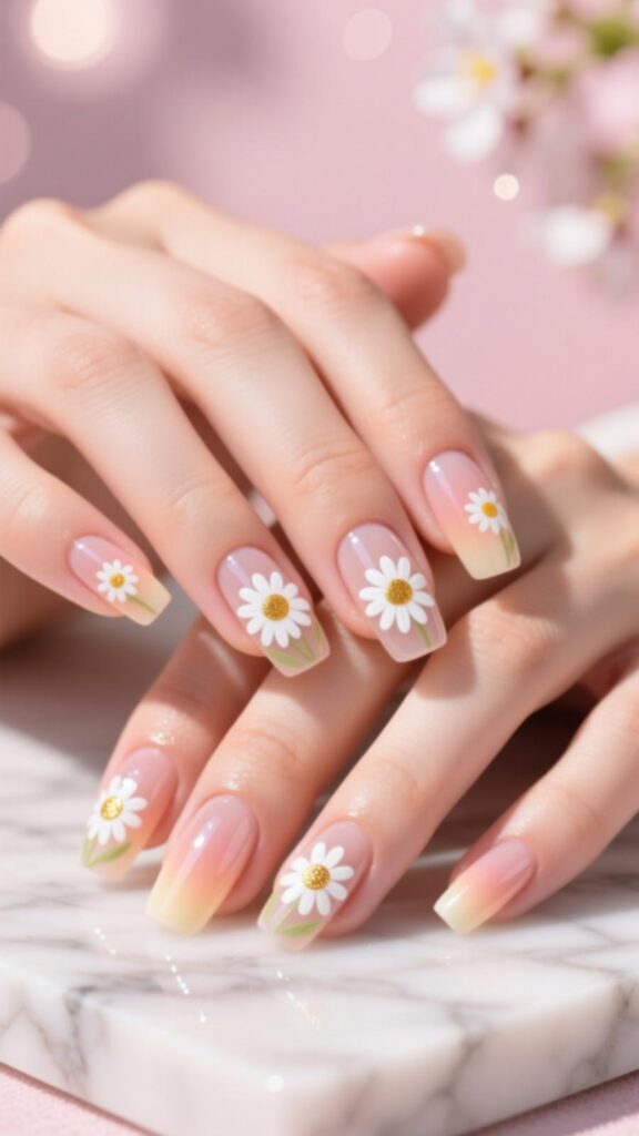 Apricot Daisy Elegance