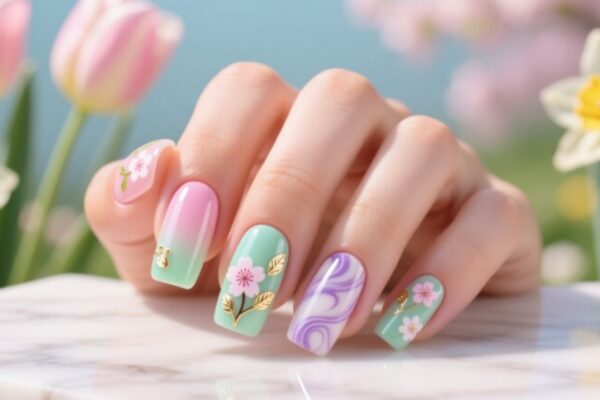 Spring Acrylic Nails