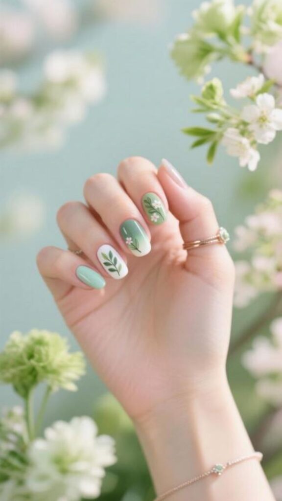 Fresh Green Florals