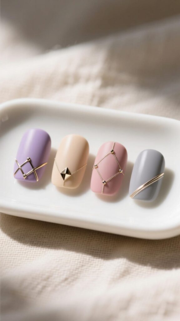  Matte Finish Square Round Nails