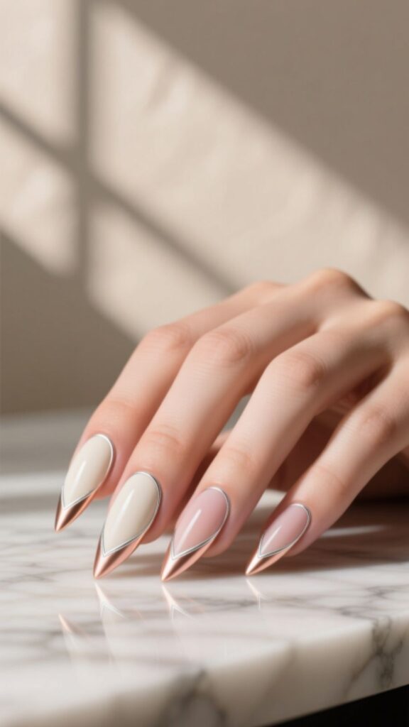 Minimalist Stiletto Nails