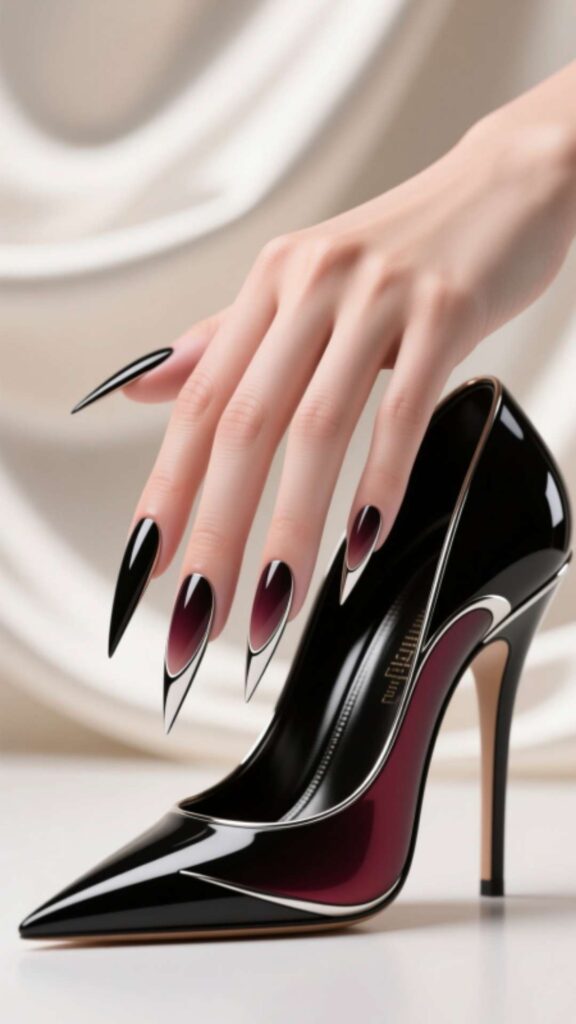 Almond and Stiletto Hybrid