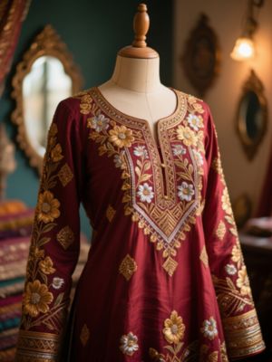 Full Sleeve Aari Work Blouse
