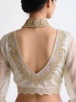 U-Back Neck Aari Blouse