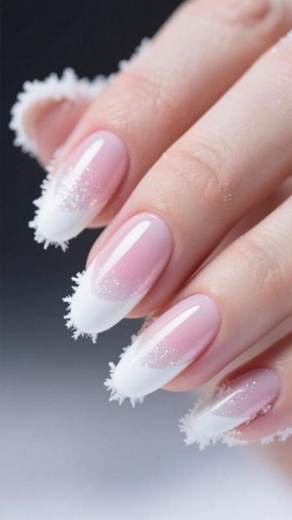 Frosty French Tips