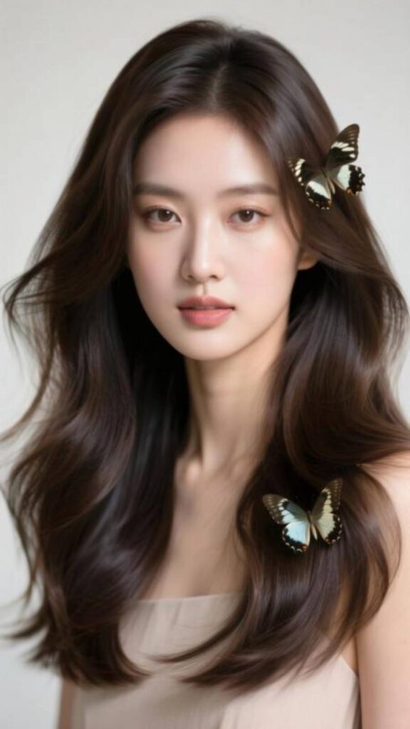 Voluminous Butterfly Hairstyle With Soft Ends