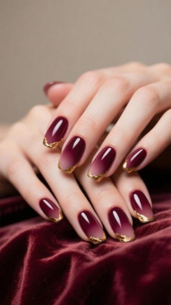 Velvety Burgundy Ombre