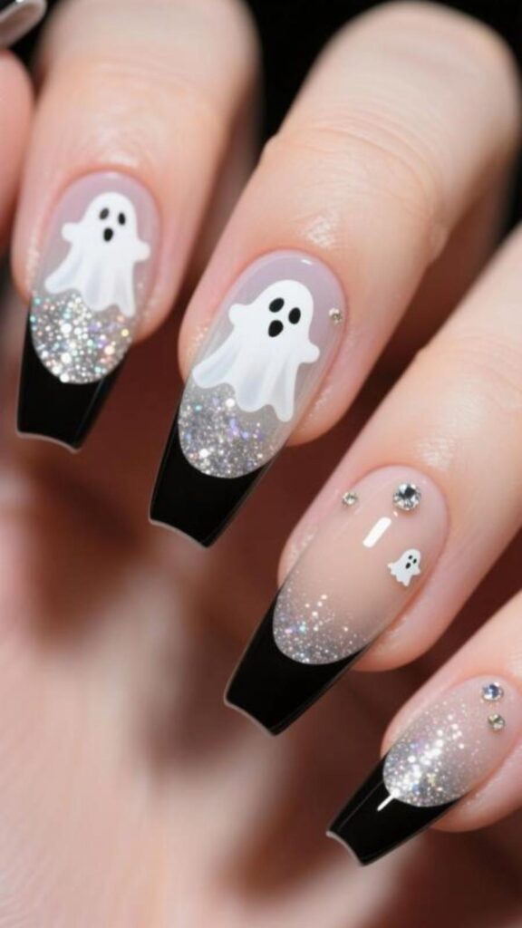 Glitter Ghost Tips