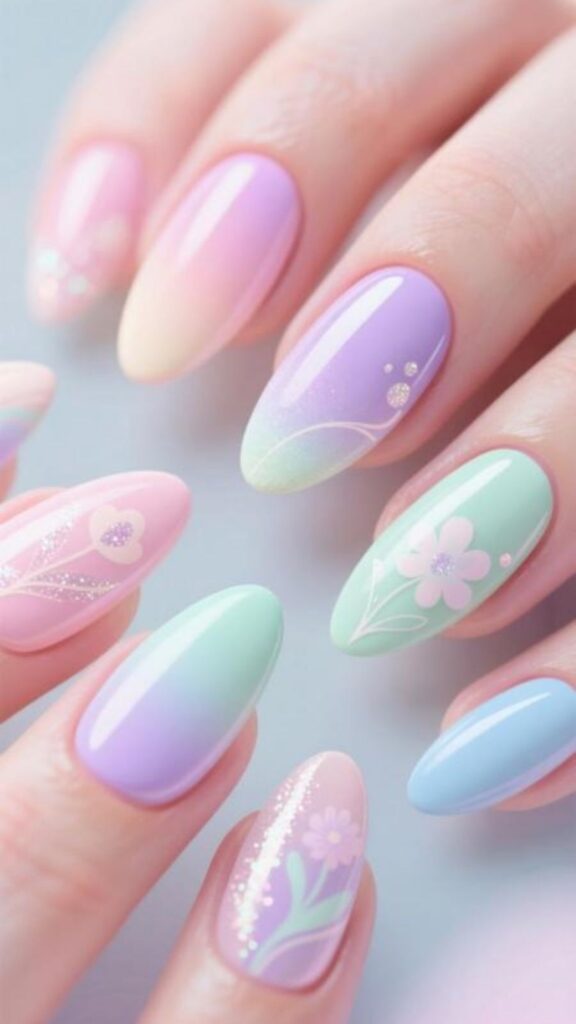 Pastel Magic Nails