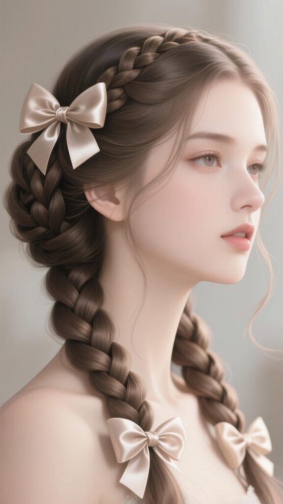 Braided Beauty with Bows