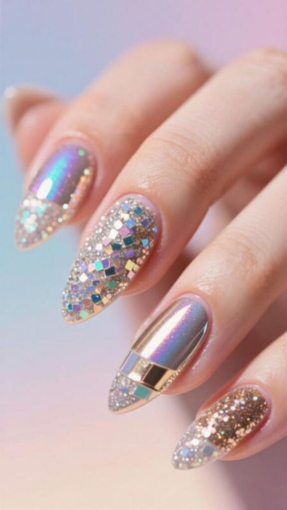Glitter Glam Nails