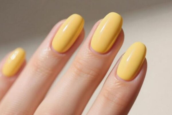 Butter Yellow Nails
