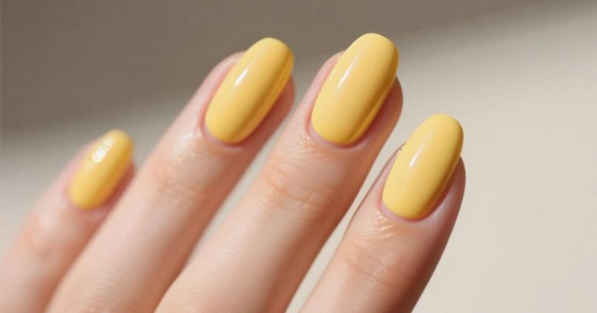 Butter Yellow Nails
