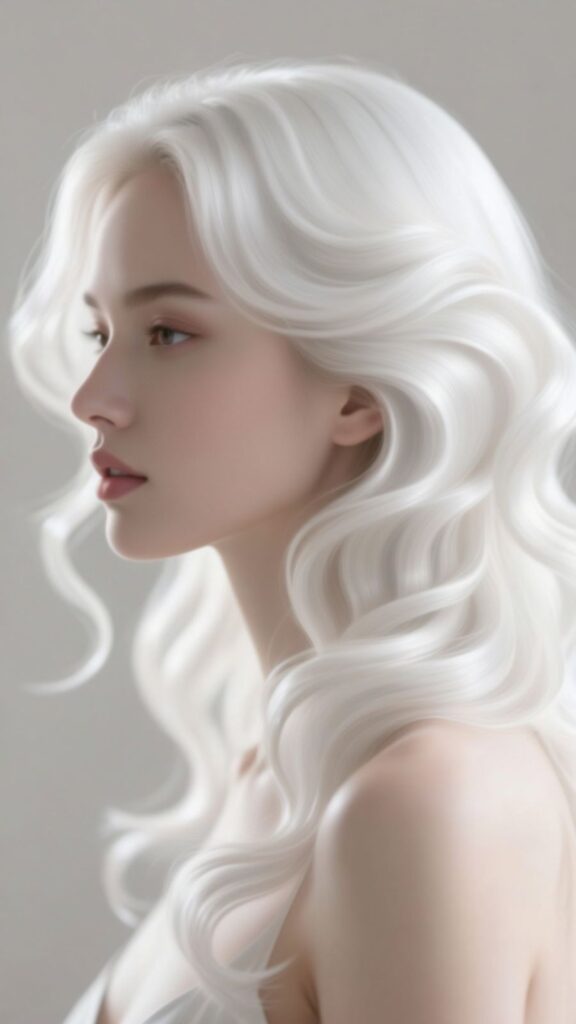 Wavy Elegance in White