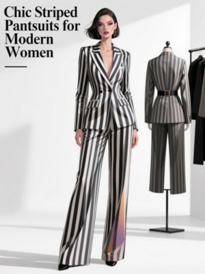 Chic Striped Pantsuits for Modern Women