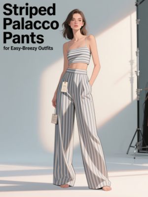Striped Palazzo Pants for Easy-Breezy Outfits