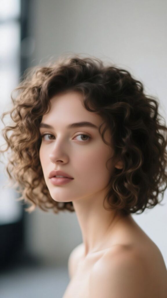 Natural Curly Bob Beauty
