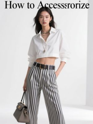 How to Accessorize Striped Pants Properly