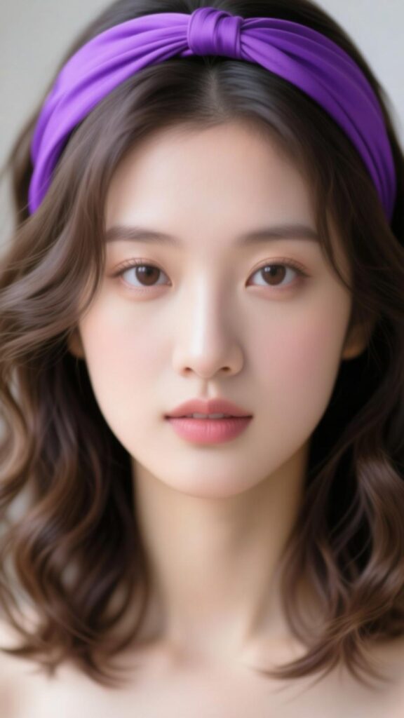 Wavy Locks Purple Headband