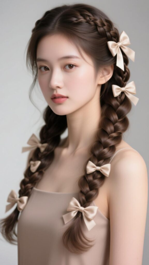 Braided Beauty with Bows