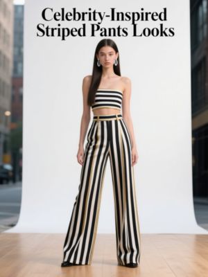 Celebrity-Inspired Striped Pants Looks
