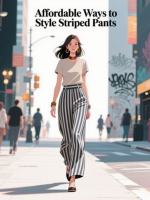 Affordable Ways to Style Striped Pants