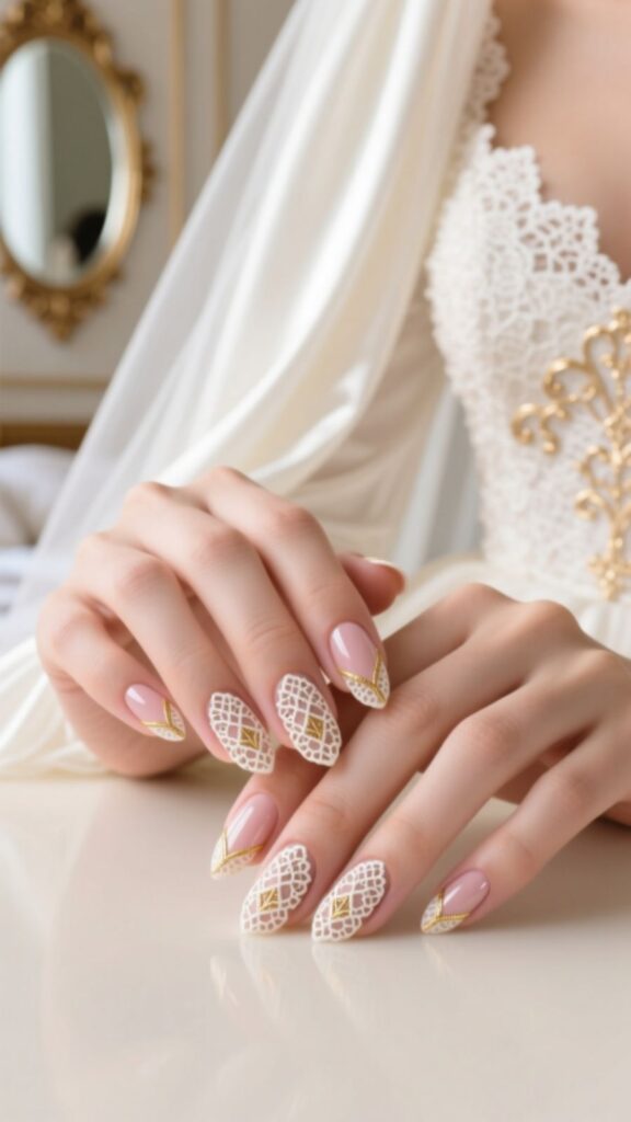 Lace-Inspired Nail Art