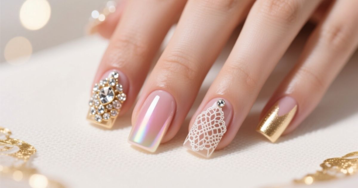 Wedding Nails Square