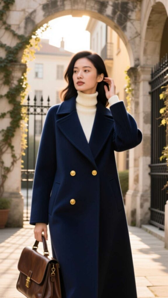 Turtleneck with Statement Coat