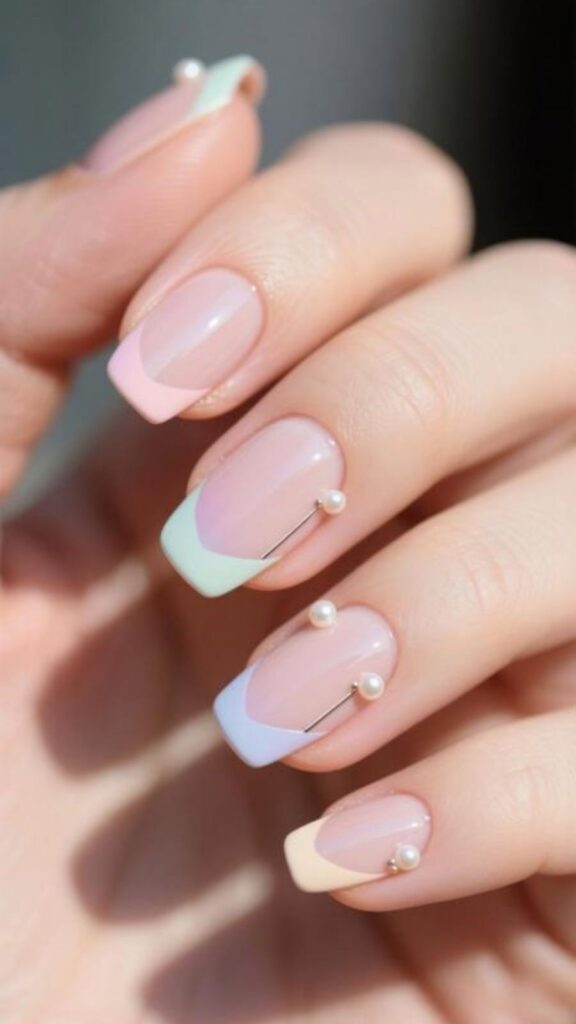 Pastel French Tips