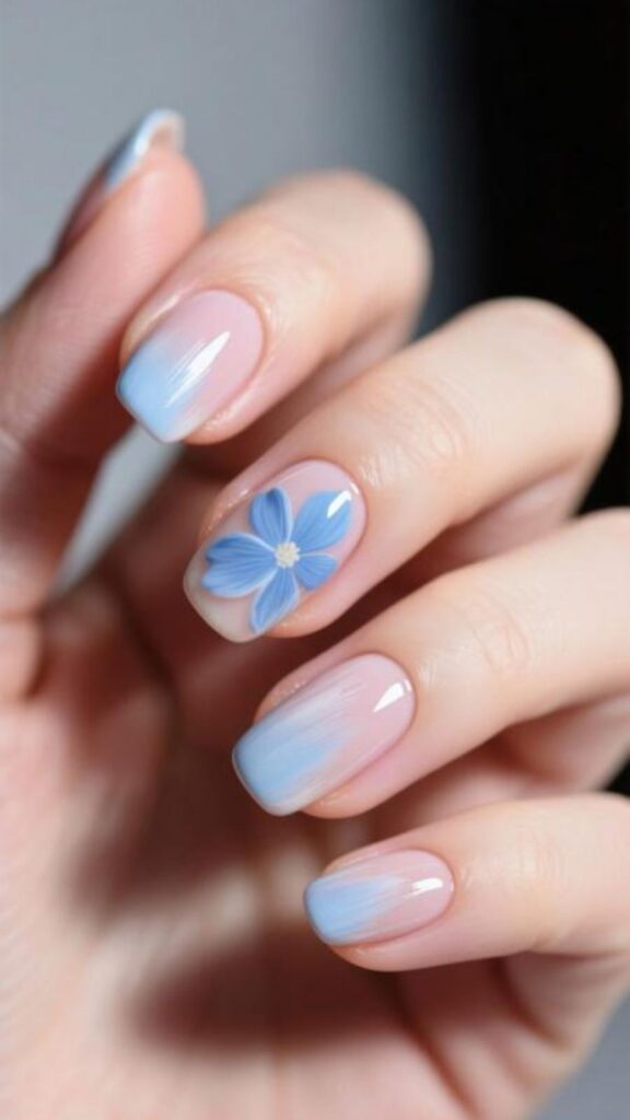 Blue Flower Petals