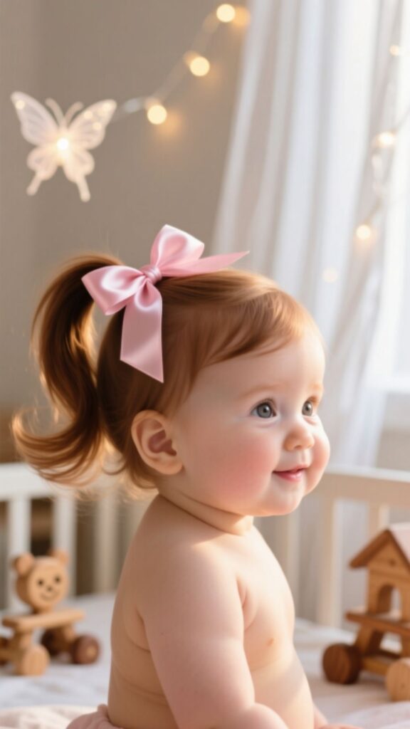 Ponytail with Ribbon