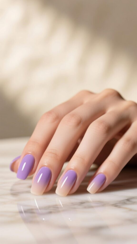  Lilac French Ombre