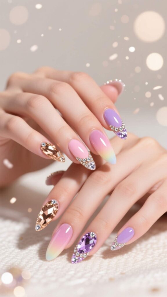 Crystal Tip Nails