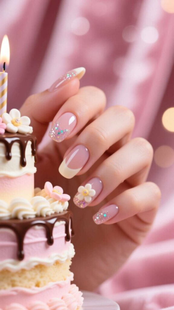 Birthday Cake Nails