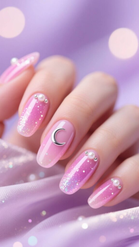 Pink Princess Nails