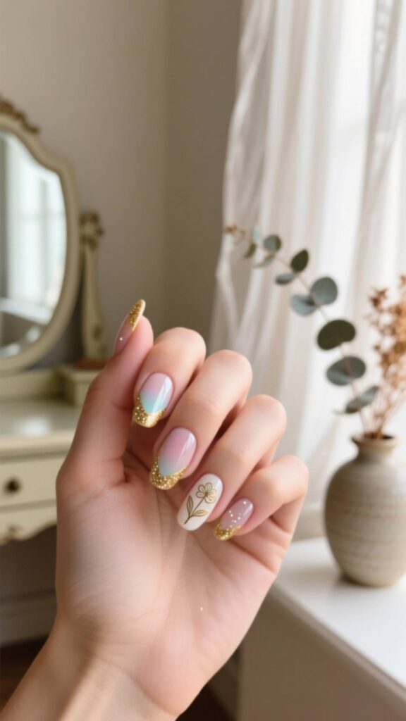 Birthday French Tips