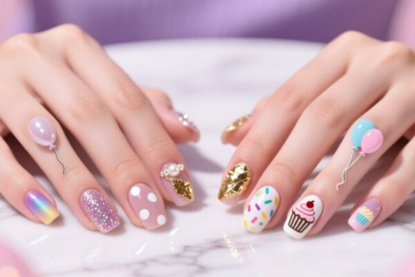 Birthday Nails Designs