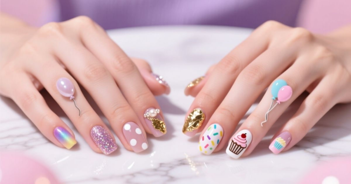 Birthday Nails Designs
