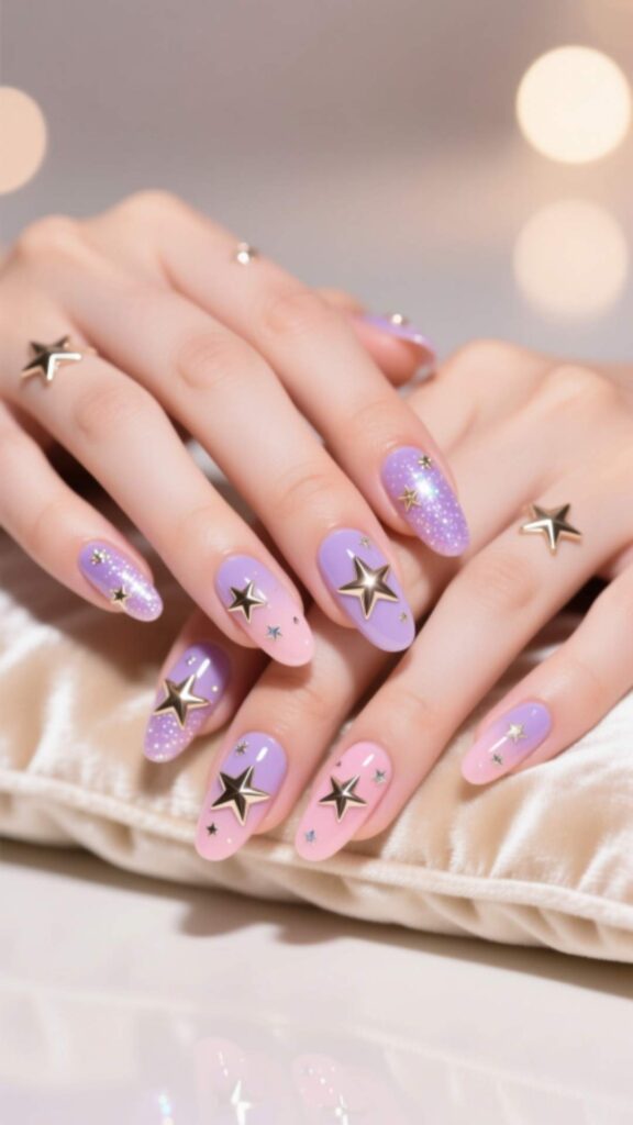  Birthday Nails with Stars