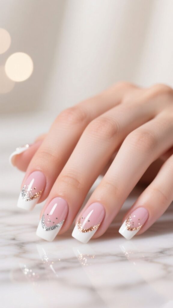 Glitter French Tips