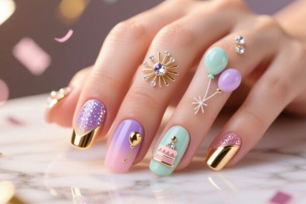 Birthday Nails