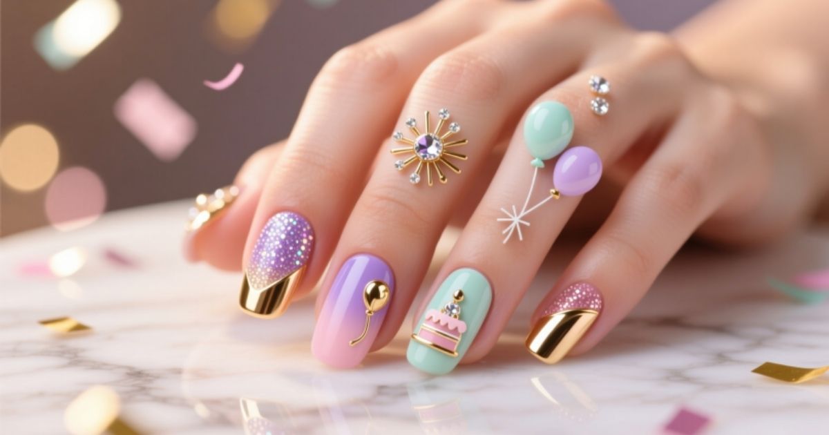 Birthday Nails