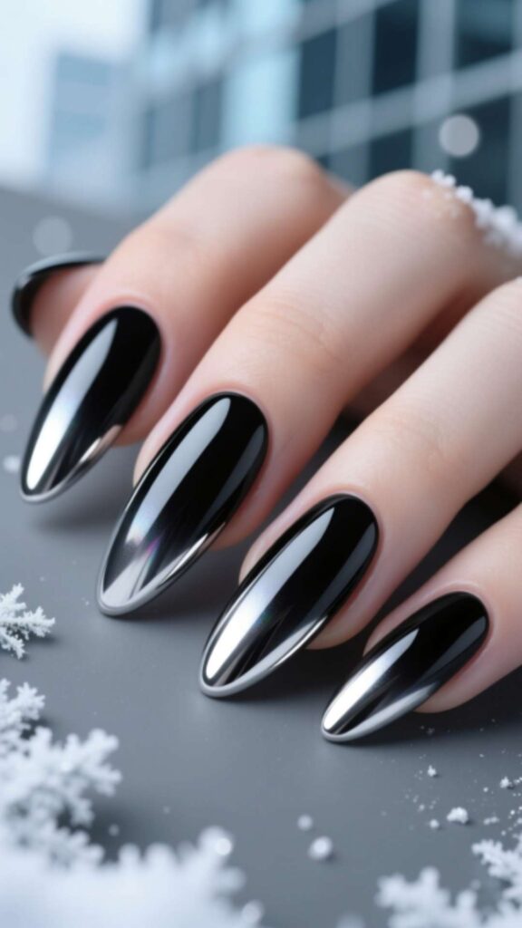 Black & Gunmetal Chrome Finish