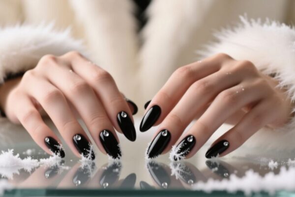 Black Winter Nails
